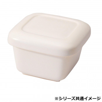 M4844 白マット角耐熱おひつ(2合用)
