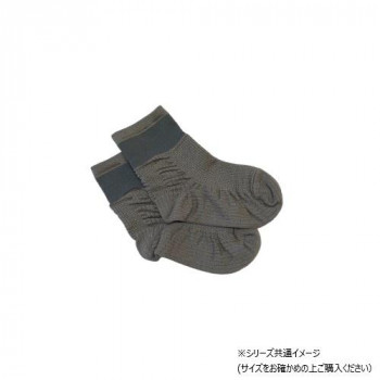 足もと日和 Azetuck 転ばぬ先ソックス 23～24cm グレー