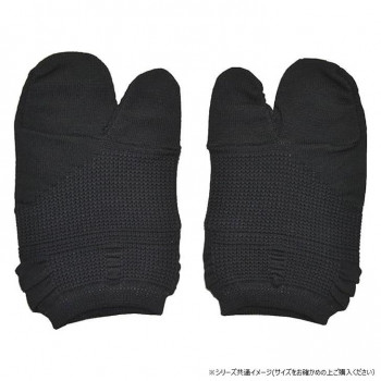 足もとリセット Azetuck 母趾外反対策くつ下(薄地タイプ) 25～26cm 黒