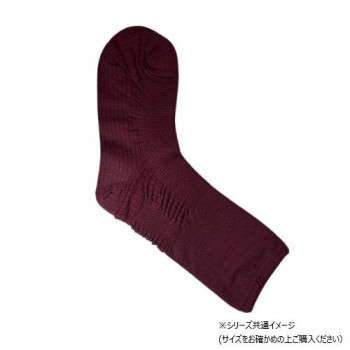 蓄熱式くつ下 2足組 22-25cm エンジ