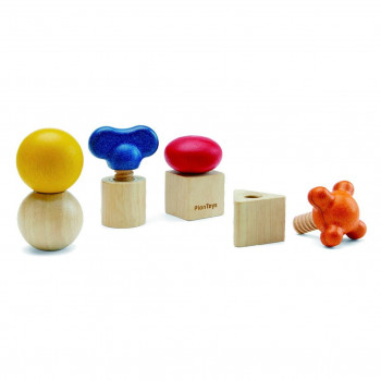 正規輸入品 プラントイ 木製玩具 ナット&ボルト 5455