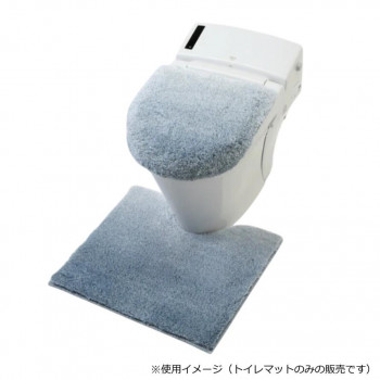 グラデ トイレ足元マット スモークブルー　ヨコズナクリエーション