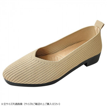 Vカットヒールニットパンプス Lサイズ(24~24.5cm) 01 BIRCH GSZ2154