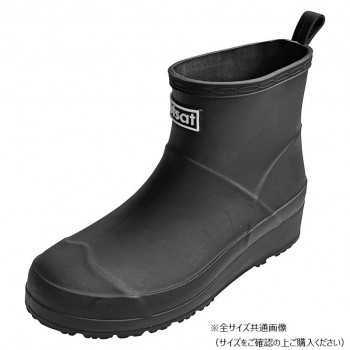sutsat　ショート丈レインブーツ　Lサイズ(24～24.5m)　07　BLACK　GSZ2188