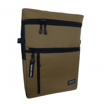 イコマ創芸 TIGER LABEL スクエア型バックパック コインパスケース付 約23L ベージュ TL-50