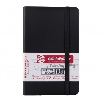ターレンス アートクリエーションドットブック ブラック9×14cm T9314-401M 490972
