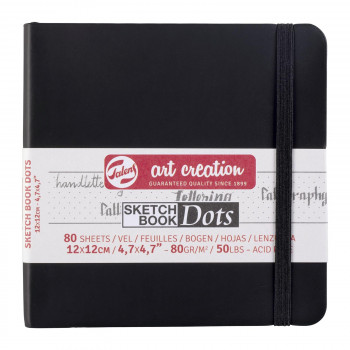 ターレンス アートクリエーションドットブック ブラック12×12cm T9314-404M 490999