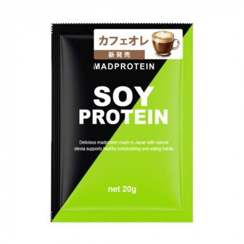 MADPROTEIN(マッドプロテイン) シリーズ　SOYPROTEIN(ソイプロテイン)カフェオレ 20g×5袋