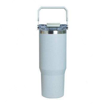 ensemble アンサンブルストロー付2WAYタンブラー 大容量 900ml GY 411705