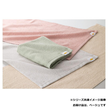 犬飼タオル KM192-MT めざましタオル フェイスタオル ベージュ