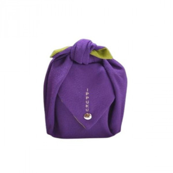 茶道具　お点前セット　IPPUKU 手包み　ちりめん/刺繍　　紫色