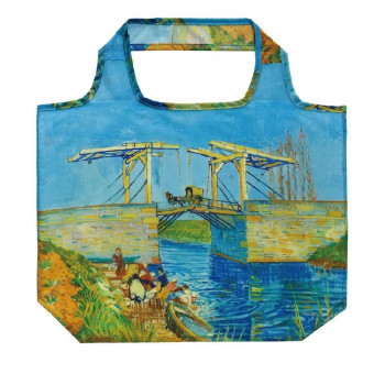名画エコバッグMサイズ ゴッホ 「アルルの跳ね橋」 AE-00842