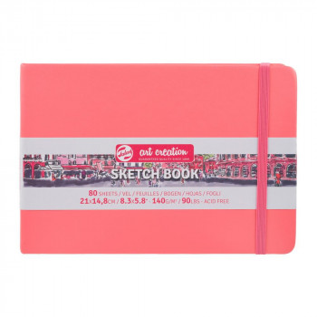 ターレンス アートクリエーションスケッチブック コーラルレッド 21×15CM T9314-315M 485448