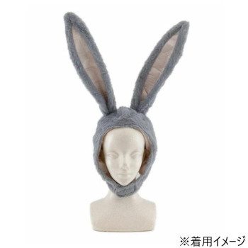 コスチューム　コスプレ衣装　ウサギキャップ グレイ
