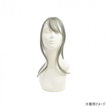 プリシラ ちょびっと白髪かくし ロング 耐熱 ライトグレイヘア ST-012L-TLGH