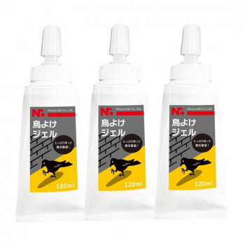 ニショウ機器 鳥よけジェル カラス・ハト・ムクドリ対策 120ml　3本セット