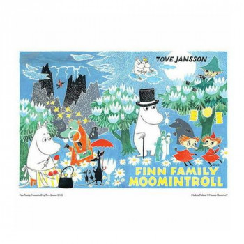 MOOMIN ムーミン ポスター 100×70cm Finn Family Moomintroll Poster landscape ATC040015
