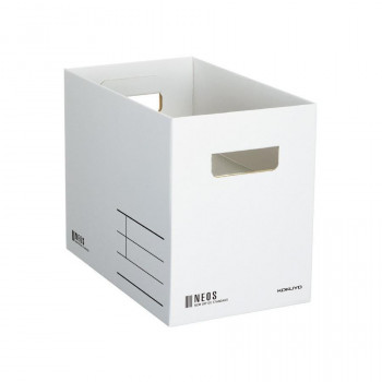 コクヨ 収納ボックス NEOS (Mサイズ) ホワイト A4-NEMB-W