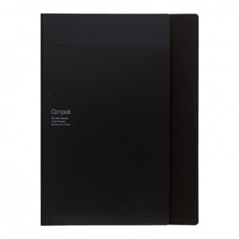 コクヨ キャンパス書類収容カバーノート セミB5(A4書類用) ブラック ノ-612B-D