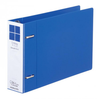 コクヨ Dリングファイル スムーススタイル B6横 約300枚収容 青 フ-UDS438B