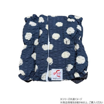 遠赤技研 ペット用 冷え対策・お腹の弱い子に テラペットはらまき Mサイズ ネイビードット柄(ゴム3本タイプ)