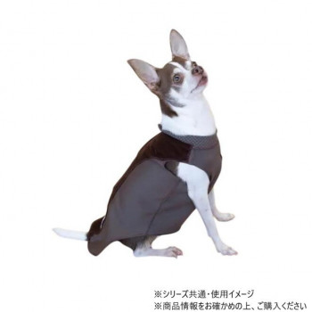 遠赤技研 ペットも温活テラペットケア・ぬくぬくウエア 袖なし Lサイズ ブラウン