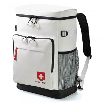 EMERGENCY BACKPACK 防災リュックサック 15点セット ホワイト 13-6187-01