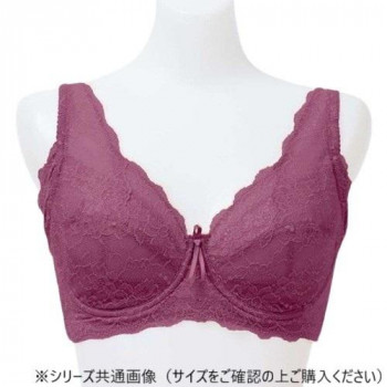 TAMURA yauco  脇高ワイヤー入り　フルカップブラジャー　YTA22　プラム　B85-YTA22-126-B85