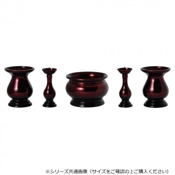 東型 五具足セット 香炉/3.5寸 ワイン 32L335D600062