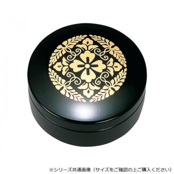 切立香合 木質製 2.2寸 黒(内梨地) 八ツ藤 4203224400521