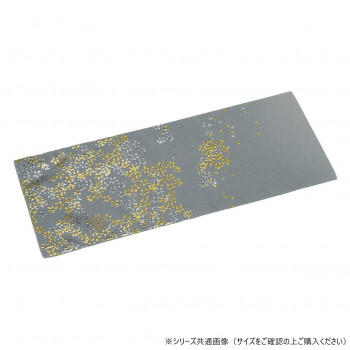 金彩金銀桜 上置用経敷 防炎加工 39cm 鼠 59c73uU600042