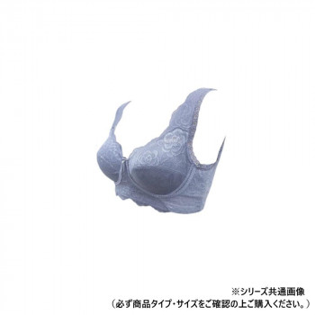 TAMURA yauco ブルーメリアブラジャー グラマー ブルーグレー M-YTA25G-207-M