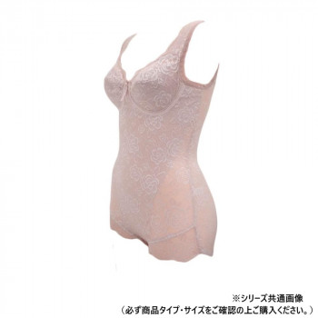 TAMURA yNuco ブルーメリアボディスーツ グラマー ダスティピンク L-YTN25G-115-L