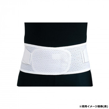 アシスト 腰・骨盤 スレンダーガードメッシュ ホワイト S 60～ 75cm 00743