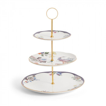 (B) Wedgwood　ウェッジウッド 　ワンダーラスト フォーチュン 3段ケーキスタンド　1069359