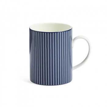 (B) Wedgwood　ウェッジウッド 　ジオブルー マグ ピンストライプブルー　1079126