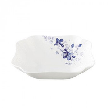 (B) Wedgwood　ウェッジウッド 　Sブルーム インディゴ スクエアボウル　5C109205020