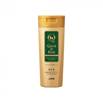 ライオンペット クイック&リッチ トリートメントインシャンプー 愛犬用 フォレストグリーン 200ml 3670068