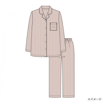 ギャルソンヌ　レディスパジャマ　Candy Closet　ブロード　ストライプシャツ　ピンク　261046　Mサイズ
