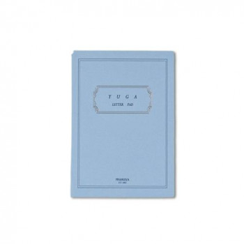 満寿屋 洋便箋 YUGA クリーム紙 ほぼB5判 縦罫 5冊セット YB1