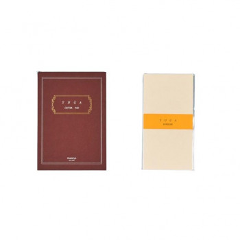 満寿屋 洋便箋 YUGA 横罫 YB2+洋封筒 YUGA E2 各5冊セット