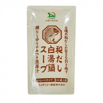 サンダイナー食品 鍋つゆ 和だし白湯鍋 600g 20枚 494