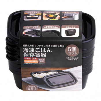 オーエスケー 冷凍ごはん保存容器 5Pセット RP-45B