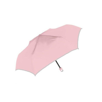 中谷 折傘 UV 50cm 子供無地折 パウダーピンク 966-010