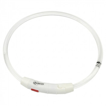 ROOP ループセイフ LED首輪 クリアピンク 45cm