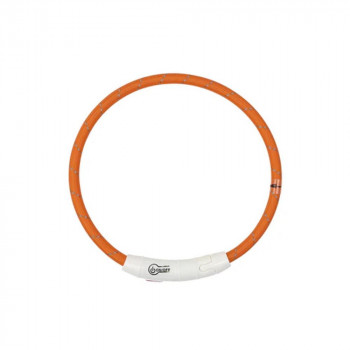 ROOP ループセイフ LED首輪 オレンジ 45cm