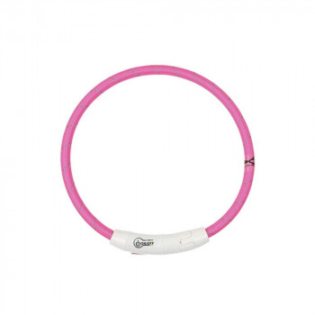 ROOP ループセイフ LED首輪 ピンク 65cm