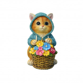 福来(ふくきた)ねこ　花籠の灯り