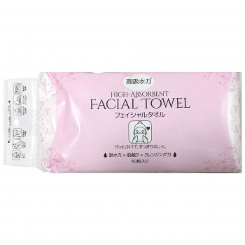 高吸水力フェイシャルタオル　60枚