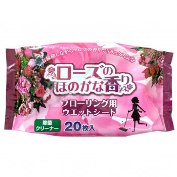フローリング用ウエットシート ローズのほのかな香り　20枚　48個セット